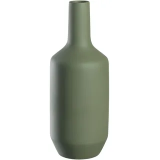 LEONARDO Milano Keramikvase, 1 Stück, Moderne Vase aus Keramik, Dekovase für kunstvolle Blumen-Bouquets, Elegante Blumenvase, Hingucker als Dekoration, Höhe 40 cm, grün,
