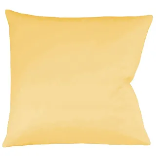 Fleuresse Colours Kissenbezug, Mako Satin, Goldgelb, 40 x 40 cm