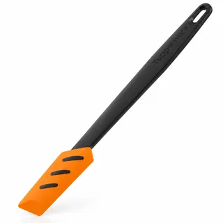 Tupperware Schmaler Silikonspatel 28cm - Mischen Schaben und Auskratzen ohne Pfannen zu Zerkratzen - Steifer Ergonomischer Griff - Platinsilikon BPA-frei - Hitzebeständig 100°C - Spülmaschinenfest