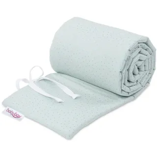 Babybay Nestchen , Mintgrün , Textil , Punkte , Füllung: Polyester,Polyester , 24x200 cm , schadstoffgeprüft , Schlafen, Babybettausstattung, Babynestchen & Nestchenschlangen, Bettnestchen