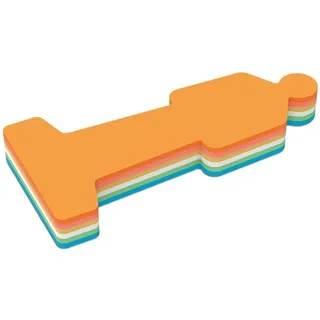 Maul Moderationskarten Mensch Seminarkarten Kanban Karten Präsentationskarten Moderationskoffer Nachfüllpack , 90 x 200 mm, 150 g/m2 Papier, beidseitig verwendbar, farbig sortiert, 120 Stück