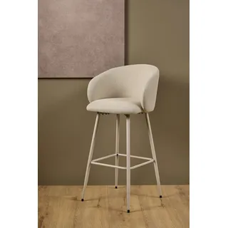 Actona Barhocker Eleanor 54 x 105 x 52 cm Beige/Grau
