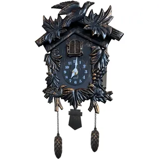 WALPLUS Black Forest Vintage Cuckoo Wanduhr Kuckucksuhr Modern Pendeluhr Kinderwecker Dekoration Jahrgang DIY Kinderzimmer Wohnzimmer Heim