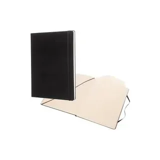 MOLESKINE Notizbuch Classic Collection fester Einband ca. DIN A4 blanko, schwarz Hardcover 192 Seiten, 1 St.