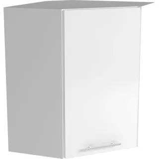 Halmar Obere Ecke Küchenschrank Vento GN-60/72 - Weiss weiss Hochglanz - Weiß