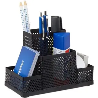 Schreibtisch-Organizer aus Metall, perforiert
