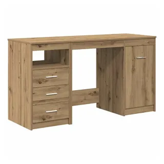 vidaXL Schreibtisch mit Schrank Artisan Oak Engineered Wood - Braun