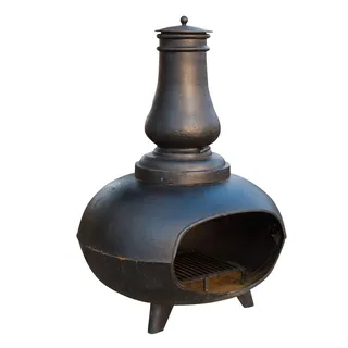 Biscottini Behälter aus Eisen, geeignet als Feuerschale für den Garten | Besonderer Pflanzkasten für den Außenbereich