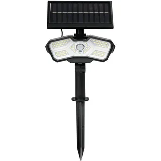 EasyMaxx Solarleuchte Kunststoff, Stahl 30,0 cm inkl. Bewegungsmelder schwarz