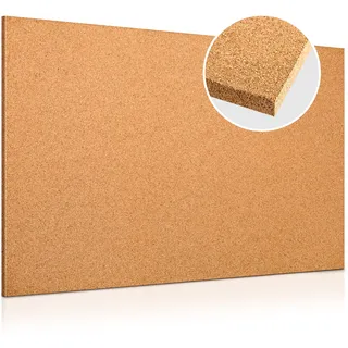 Presskorkplatte 900 x 600 x 20 mm für Pinnwand, Modellbau und Dämmung | Elastische, belastbare Korkplatte zum Schneiden und Kleben, für Wandverkleidung, Gleisbett-Unterlage und rutschfeste Matten