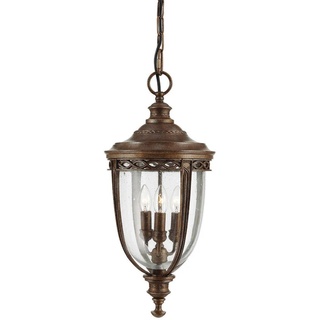 Elstead Lighting AUßENHÄNGELEUCHTE , Bronzefarben , Metall, Glas , 68 cm , RoHS, Grüner Punkt , Lampen & Leuchten, Außenbeleuchtung, Außendeckenleuchten