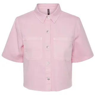 Pieces Damen Pcblume Shirt Bc Bluse, Prism Pink, S EU