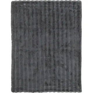 Esposa Felldecke , Schwarz, Weiß , Textil , Uni , Füllung: Polyester , 150x200 cm , Oeko-Tex® Standard 100 , pflegeleicht , Heimtextilien, Wohntextilien, Decken, Felldecken