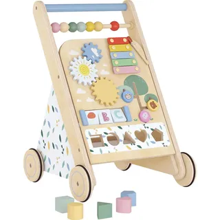 aiyaplay Baby Lauflernwagen Mehrschichtplatte Kautschukholz 34,5L x 32,4B x 46H cm Naturholz