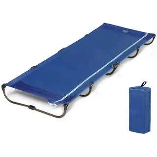TIMBER RIDGE Feldbett Klappbar leicht 3kg Campingbett Faltbar Einfach zu Bauen Tragbares Campingliege Bequem bis 120kg Reisebett Erwachsene Klappbett Camping für Outdoor Camp Reisen Garten
