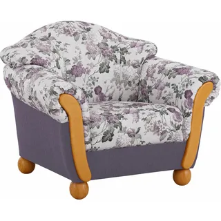 Home Affaire Sessel Milano Chenille 102 x 83 x 81 cm Lila/Flieder geblümt