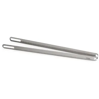 höfats - Grillzange aus 100% Edelstahl - mit Grillrostheber-Funktion und Ausbruch zum Aufhängen - sehr stabile Fleischzange, Kochzange für Grill und Küche - Spülmaschinengeeignet - 40 cm lang