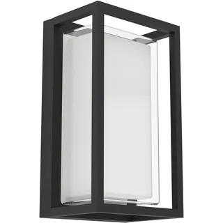 EGLO LED Wandleuchte außen mit Bewegungsmelder IP65 schwarz