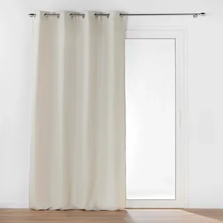 Douceur d'Intérieur Micropolar Thermovorhang (135 x 260 cm), Leinen, dämmend/Mikrofaser