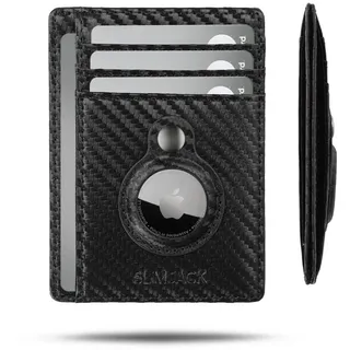 SLIMJACK Mini Geldbörse Herren Portemonnaie schwarz