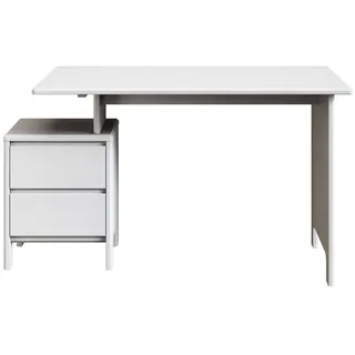 OTTO home Schreibtisch Luven Kiefer massiv / Weiß