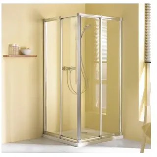 Eckeinstieg mit Schiebetür Sanotechnik Q80WMN 700-800x1850 mm Echtglas satiniert