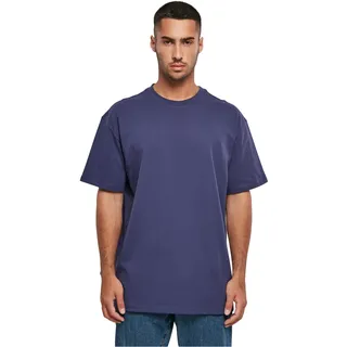 Build Your Brand Herren T-Shirt Heavy Oversize Tee, Basic T-Shirt für Männer, Oversized Fit, Baumwolle, 3XL, lightnavy