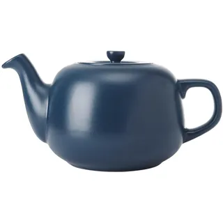 La Cafetière Teekanne, klassisch, marineblau, traditionell, groß, mit komfortablem Griff und tropffreiem Ausgießer, für 6 Tassen, geeignet für Teebeutel, leicht zu reinigen, spülmaschinenfest, 1,5 l