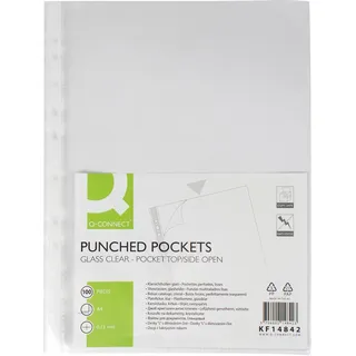 Q-Connect Prospekthüllen A4 glasklar 100 St.