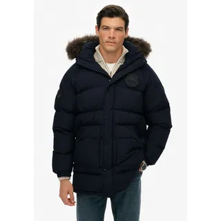 Superdry Everest Longline Baffled Parka Eclipse Navy M