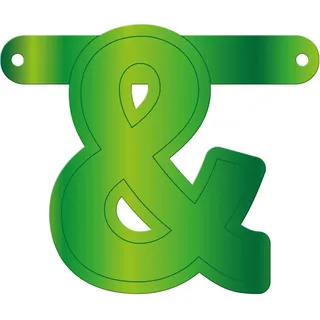 Folat 50362 Banner Letter &::Lime Green