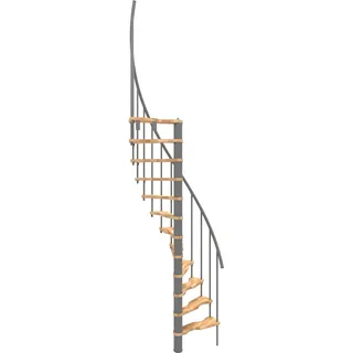 Minka Spindeltreppe  Suono Smart Grau Geschosshöhe bis 305 cm