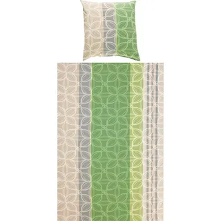 Erwin Müller Bettwäsche, Bettgarnitur Seersucker 100% Baumwolle - bügelfrei, mit praktischem Reißverschluss, temperaturausgleichend