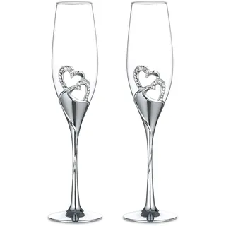 1 Set (2-teilig) Kreative hochwertige Weingläser Gläser mit Fuß farbige Emaille Kristiall Diamant-besetzt herzförmig Liebespaar Hochzeit 2er Set Gläser romatische Sektgläser Geschenk Haus Deko