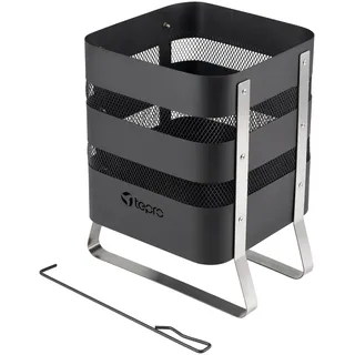 Tepro Design Feuerstelle schwarz / Edelstahl