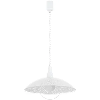 EGLO Alvez 1-flg. 42 cm rund/transparent/weiß