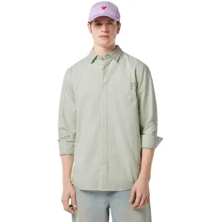 Scotch & Soda 180020 Regular Fit Langarmhemd - Pistachio Stripe - XL