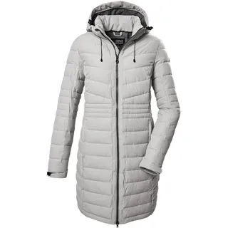 killtec Damen Steppmantel/Funktionsmantel in Daunenoptik mit abzippbarer Kapuze KOW 96 WMN QLTD CT, cloud grey, 48, 41812-000