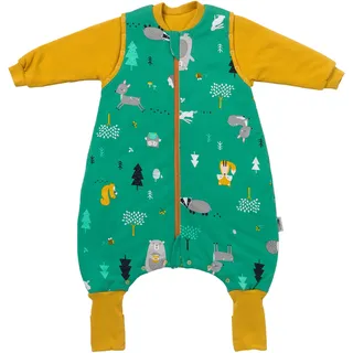 Schlummersack Baby Schlafsack Waldtiere 3,5 TOG 80