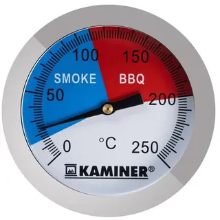 Grillthermometer Analog Edelstahl bis 250° Grill Smoker BBQ Räuchern Thermometer