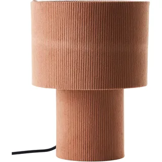 LeGer Home by Lena Gercke Tischleuchte »Kathleen Cordleuchte«, 1 flammig, Cordstoff, H 30 cm, Ø 23 cm, E27, Cord, Stoffleuchte, Tischlampe, braun