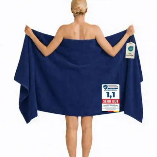 Komfortec Badetuch 100 x 200 cm navyblau