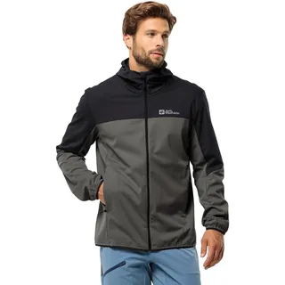 Jack Wolfskin Herren Feldberg Hoody M Softshelljacke, Slate, M EU