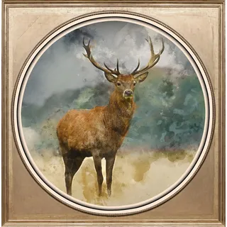 queence Acrylglasbild »Hirsch« Gemälde   Hirsch   Hirschbilder   Hirsche   Kunst   Tiere   Wald   Waldbilder   Wildtiere Fine Art-Print in Galeriequalität, bunt