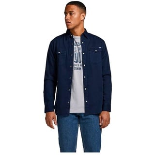 JACK & JONES Jeanshemd Heridan Shirt in Dunkelblau-L