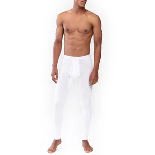 Lange Unterhose MEY "Noblesse", Herren, Gr. XXL, weiß, Feinripp, Obermaterial: 100% Baumwolle, unifarben, körpernah, Unterhosen Lange Unterhose, mit weichen Beinabschlüssen
