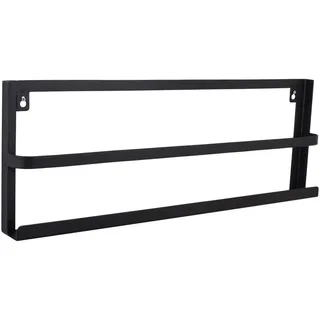Loft42 Zeitschriftenständer Vira Schwarz , Metall , 70x25x6 cm , Wohnzimmer, Kleinmöbel, Zeitungsständer