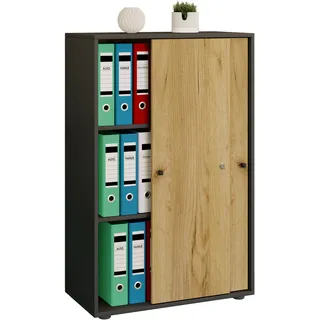 VCM Mid.you Aktenschrank 70x110x39 cm grau