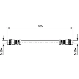 Bosch Bremsschlauch 1987476711 für RENAULT