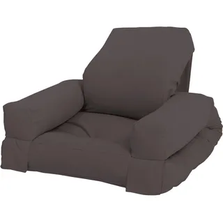 Karup Sessel Mini Hippo Baumwolle/Polyester 60 x 135 x 60 cm Grau mit Kissen